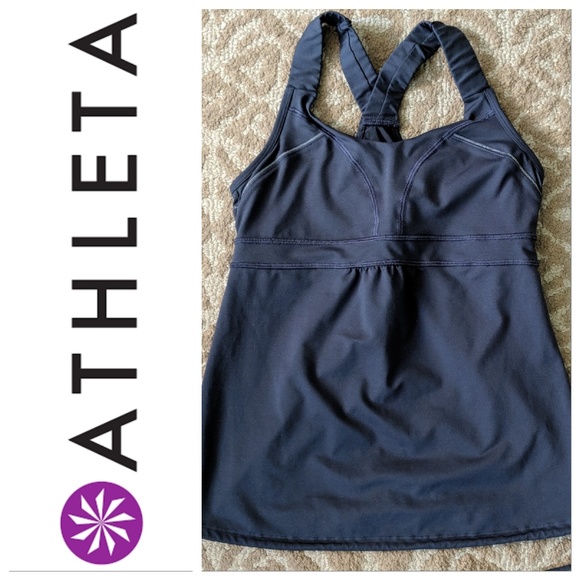 Athleta Tops - Athleta workout exercise gray racerback tank top S